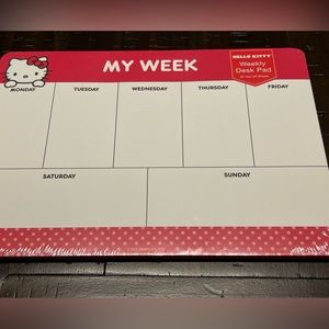Hello Kitty Weekly Desk Pad 52 Sheets